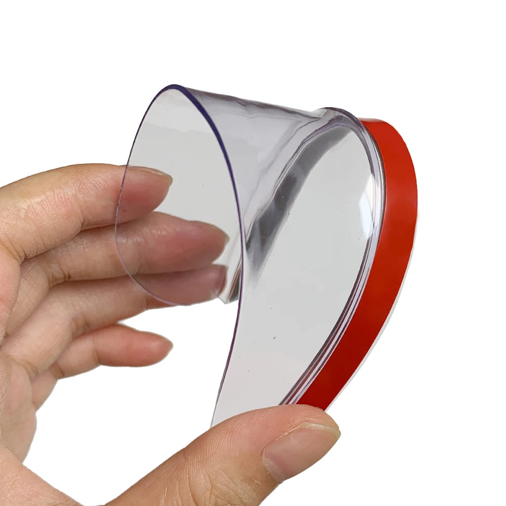 2PCS Carbon Fiber Rearview Mirror Rain Visor Covers for Clear Vision